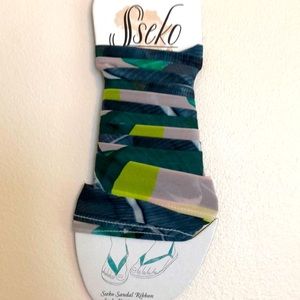 Sseko Tropical Palm Chiffon Ribbons